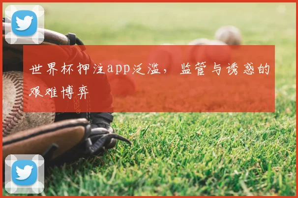 世界杯押注app泛滥，监管与诱惑的艰难博弈